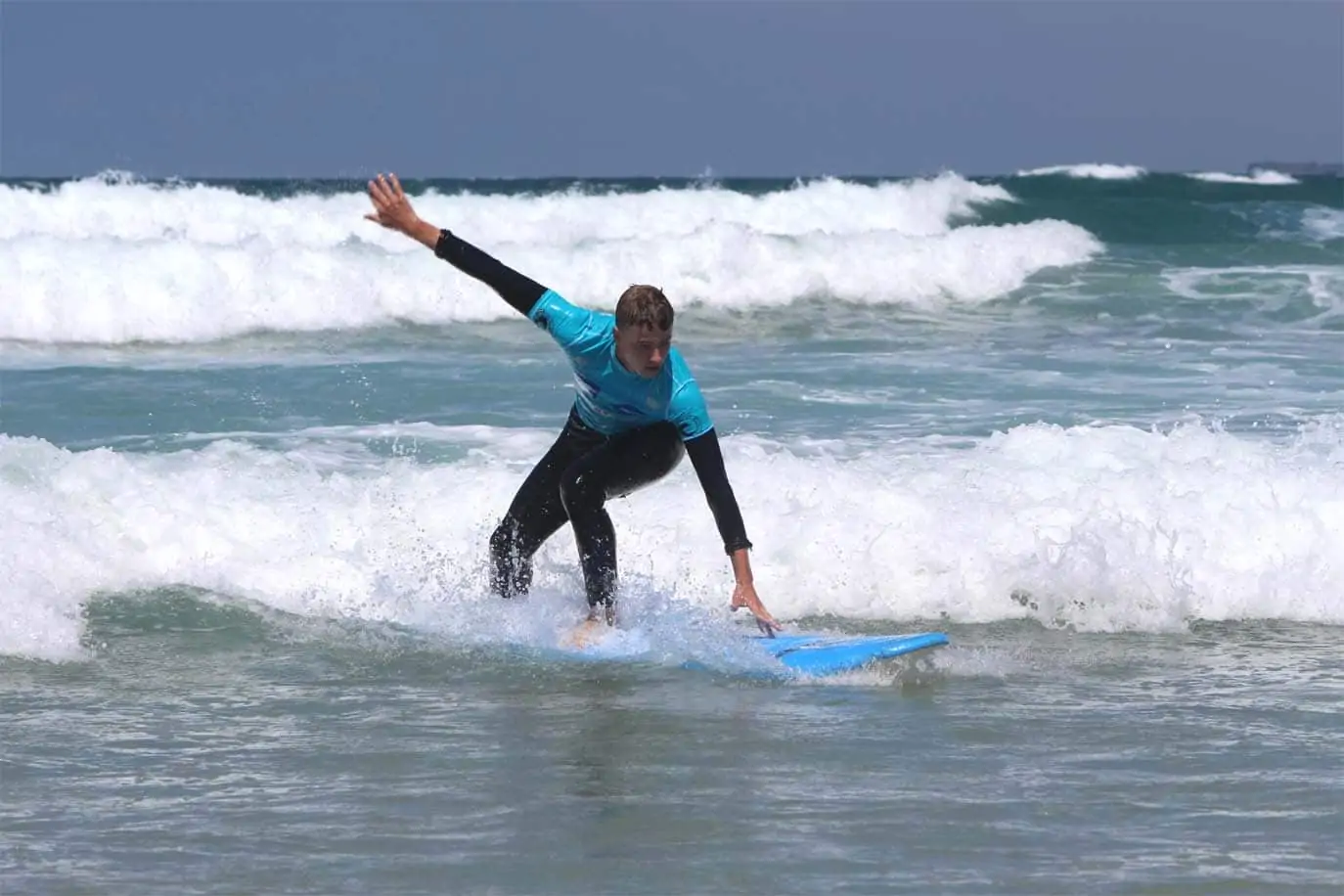 Austrálie pokus o surfování
