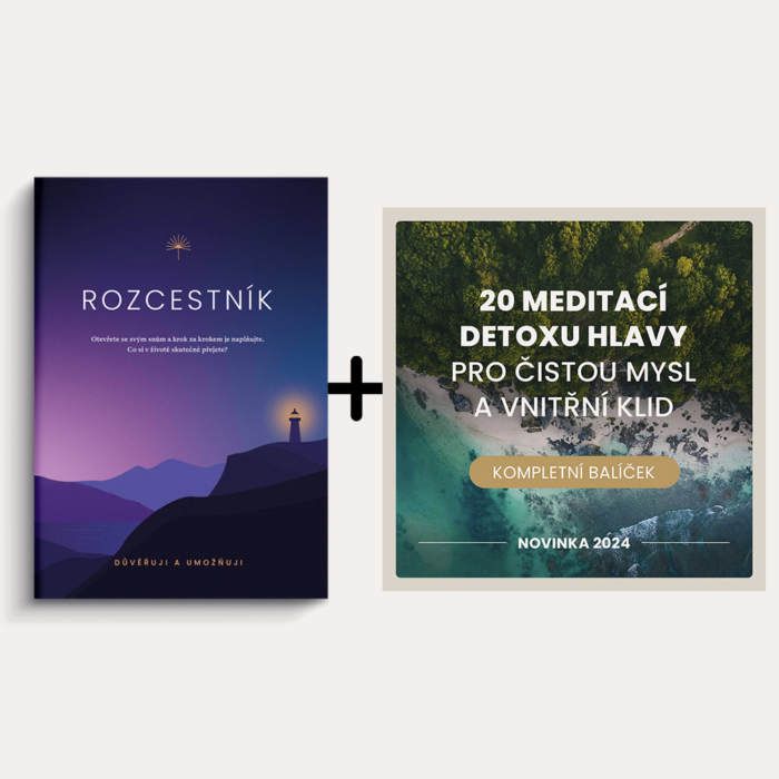 Rozcestník s 20 meditacemi detoxu hlavy